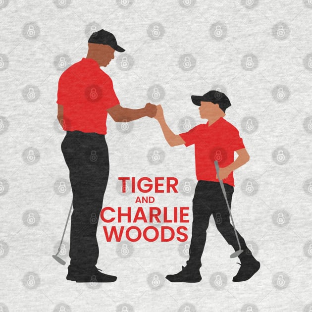 Tiger and Charlie Woods by mursyidinejad